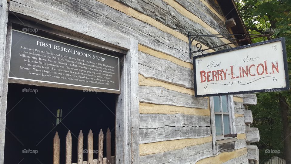 this might be Abraham Lincoln's first official business venture (with a partner)