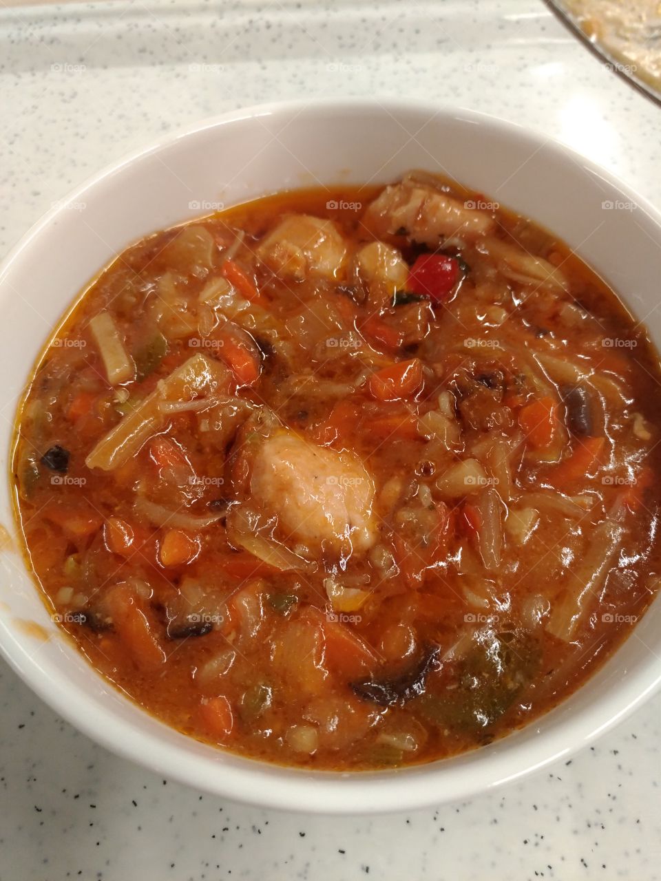 stewed chicken with vegetables
