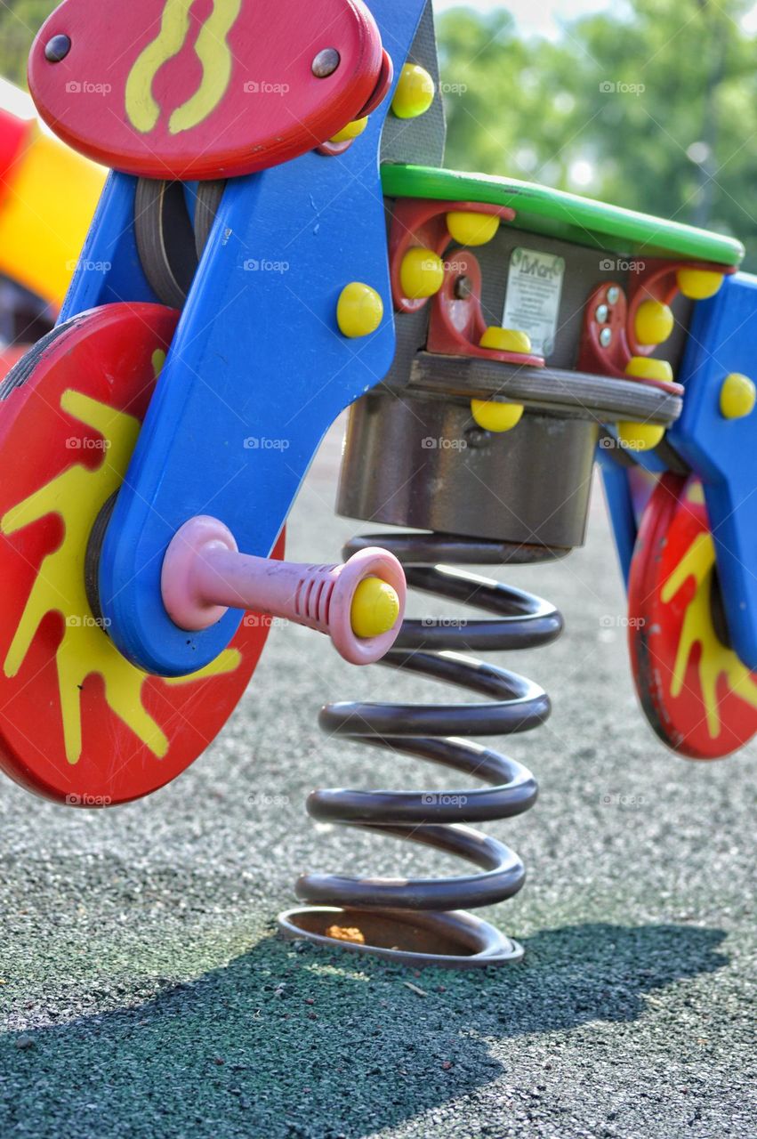 children's toy attraction in all colors of the rainbow