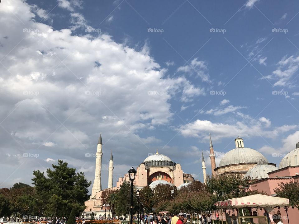 Istanbul city. Ayasofya historical Cathedral. 