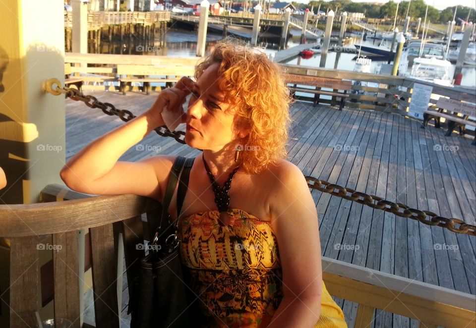 Relaxing Sunset on the Dock