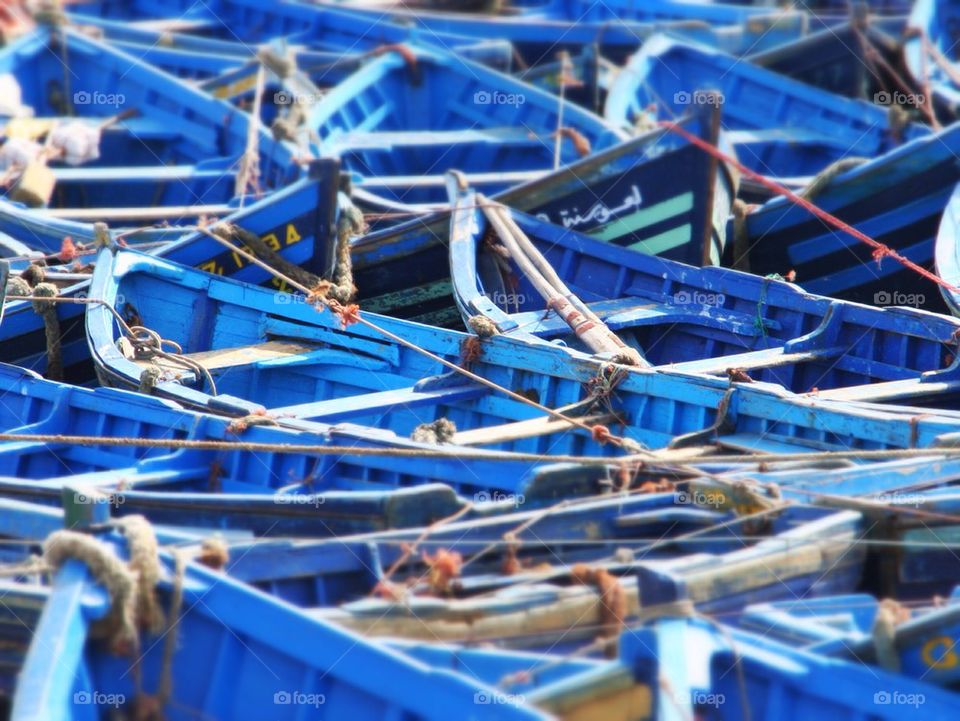 Blue boats