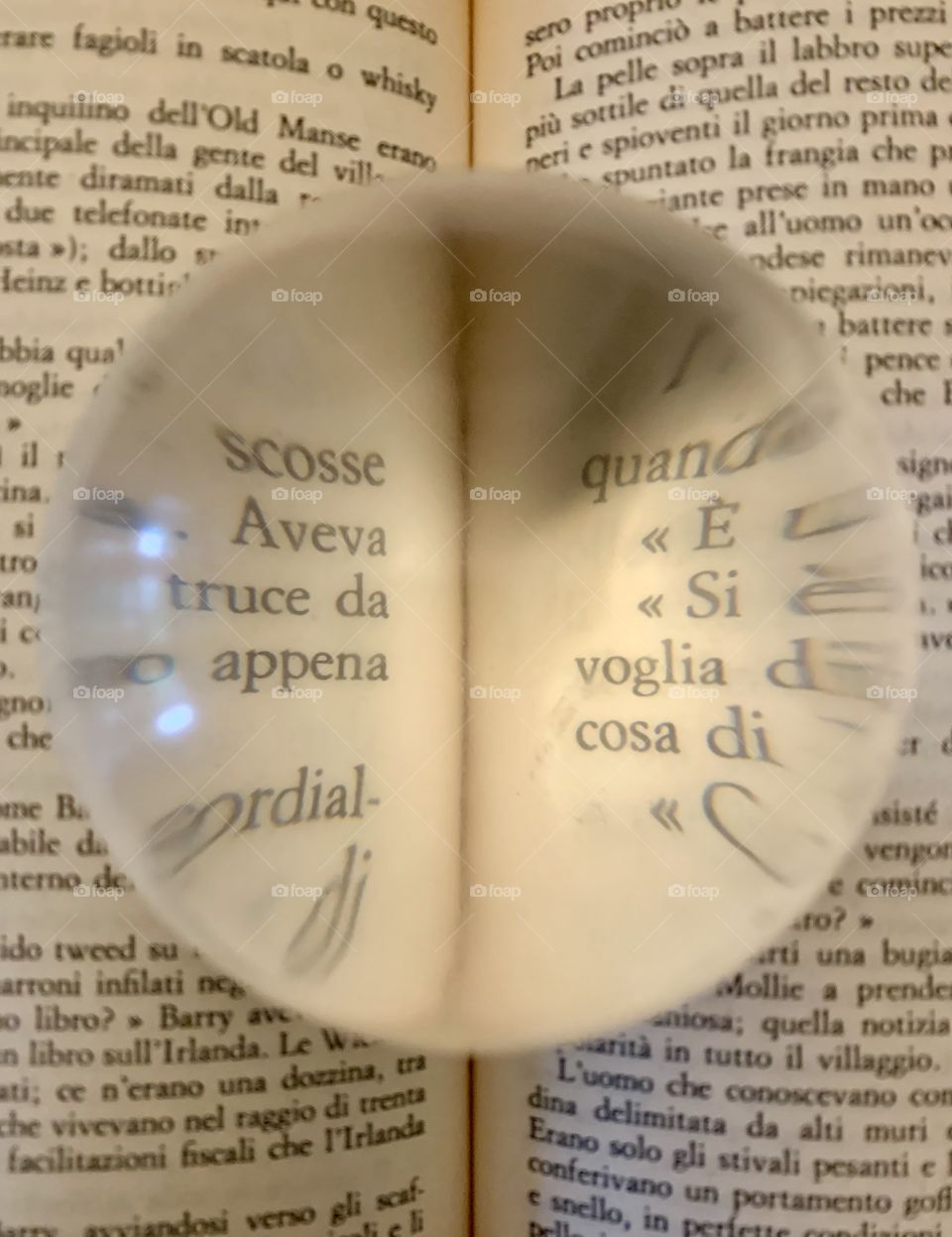 Close up of the page of a book