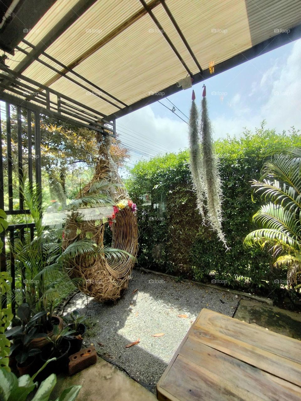 Would you like to sit on this swing?