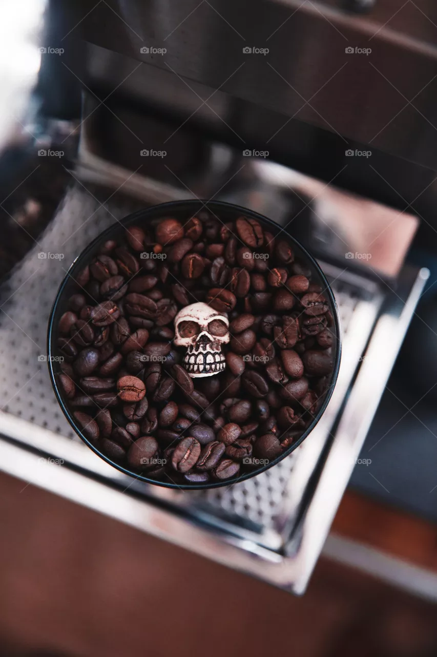 Granos de café con Calarera
