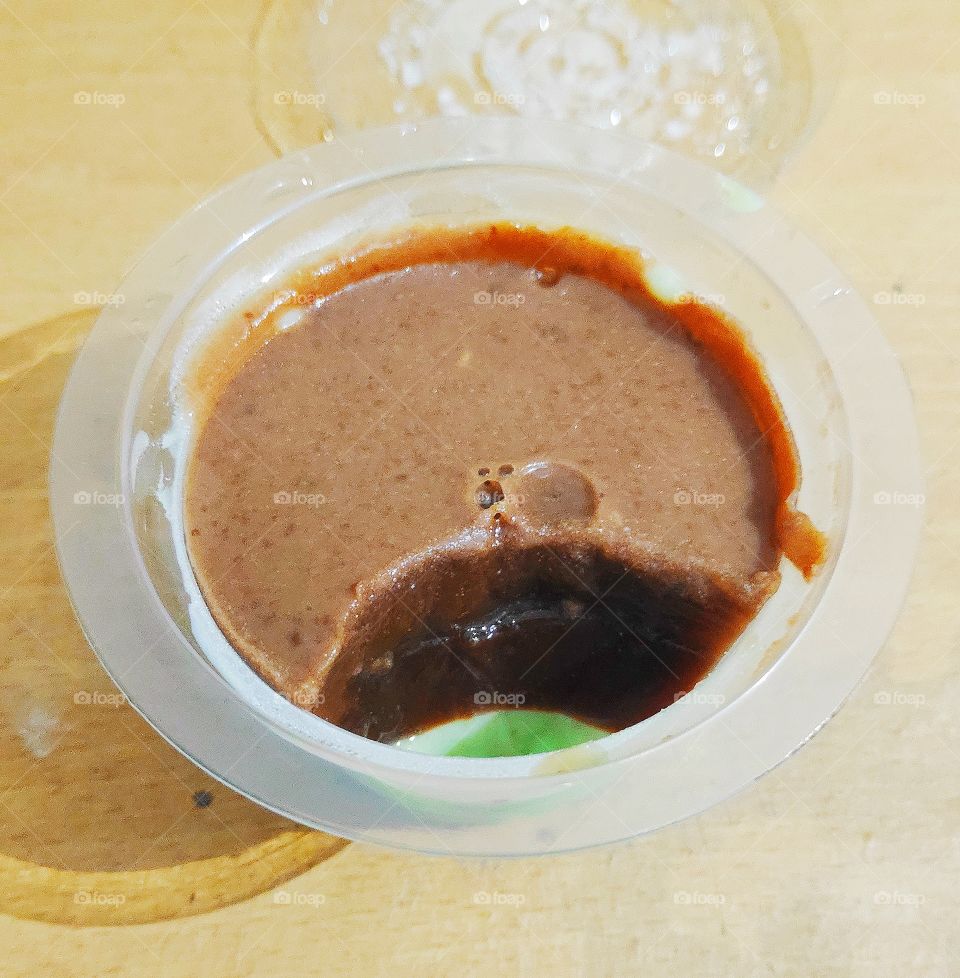 chocolate pudding with delicacy