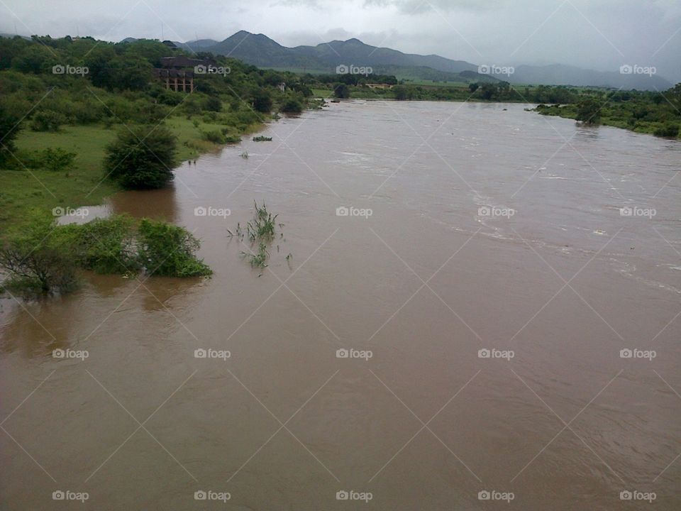 Flooded river