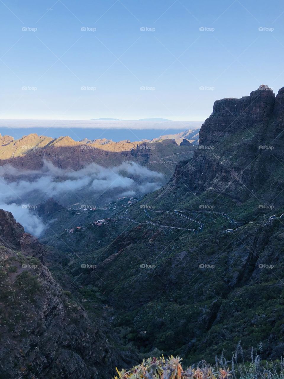 High mountains road , Tenerife , Spain