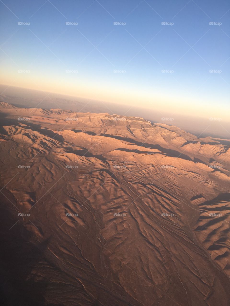 A view of the Nevada desert from my window seat