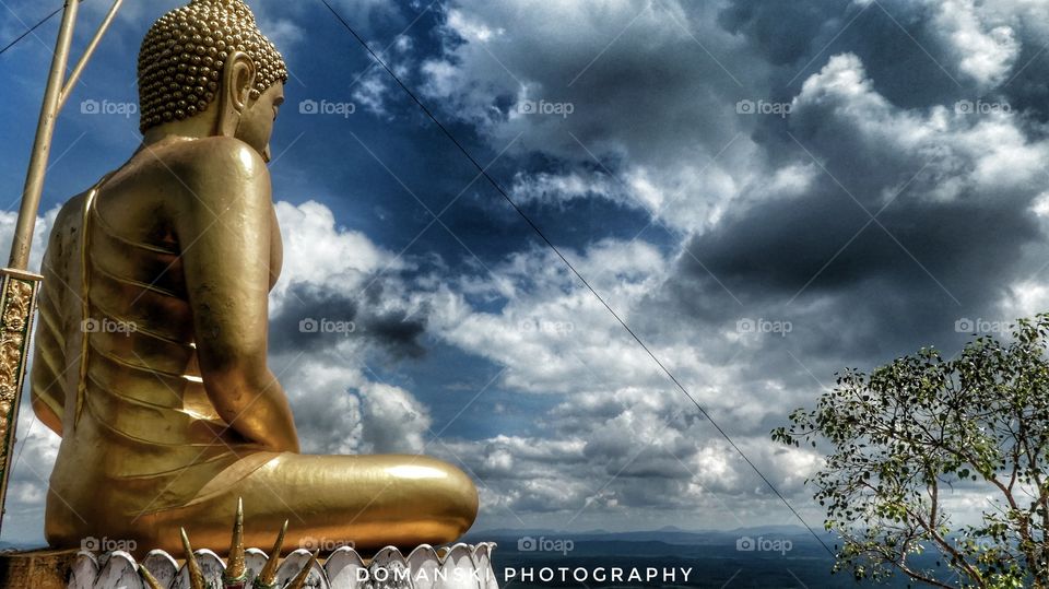 Buddha, Sky, Meditation, Religion, Statue