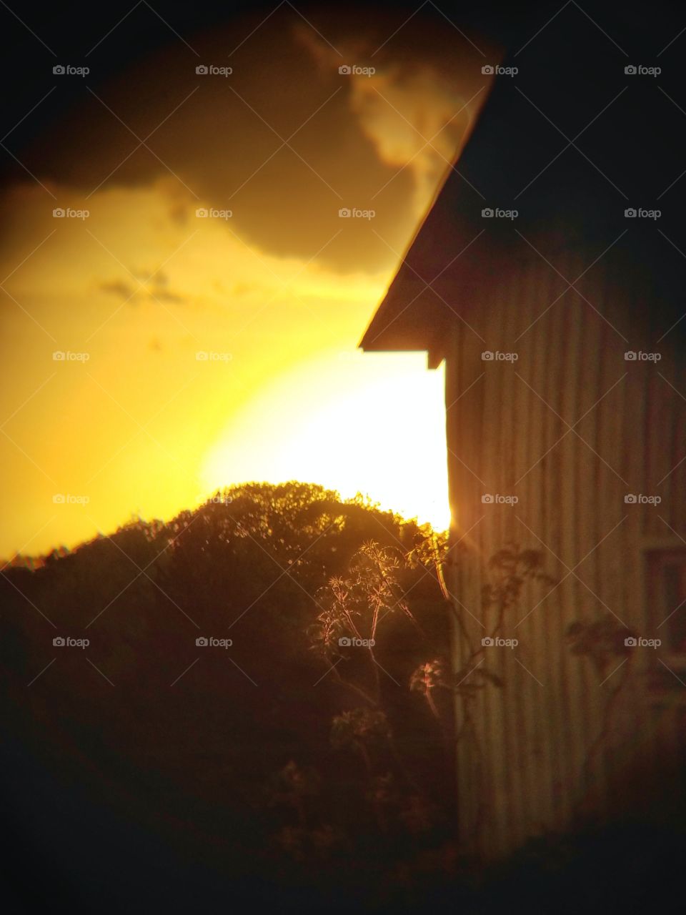 Sunset at the old barn