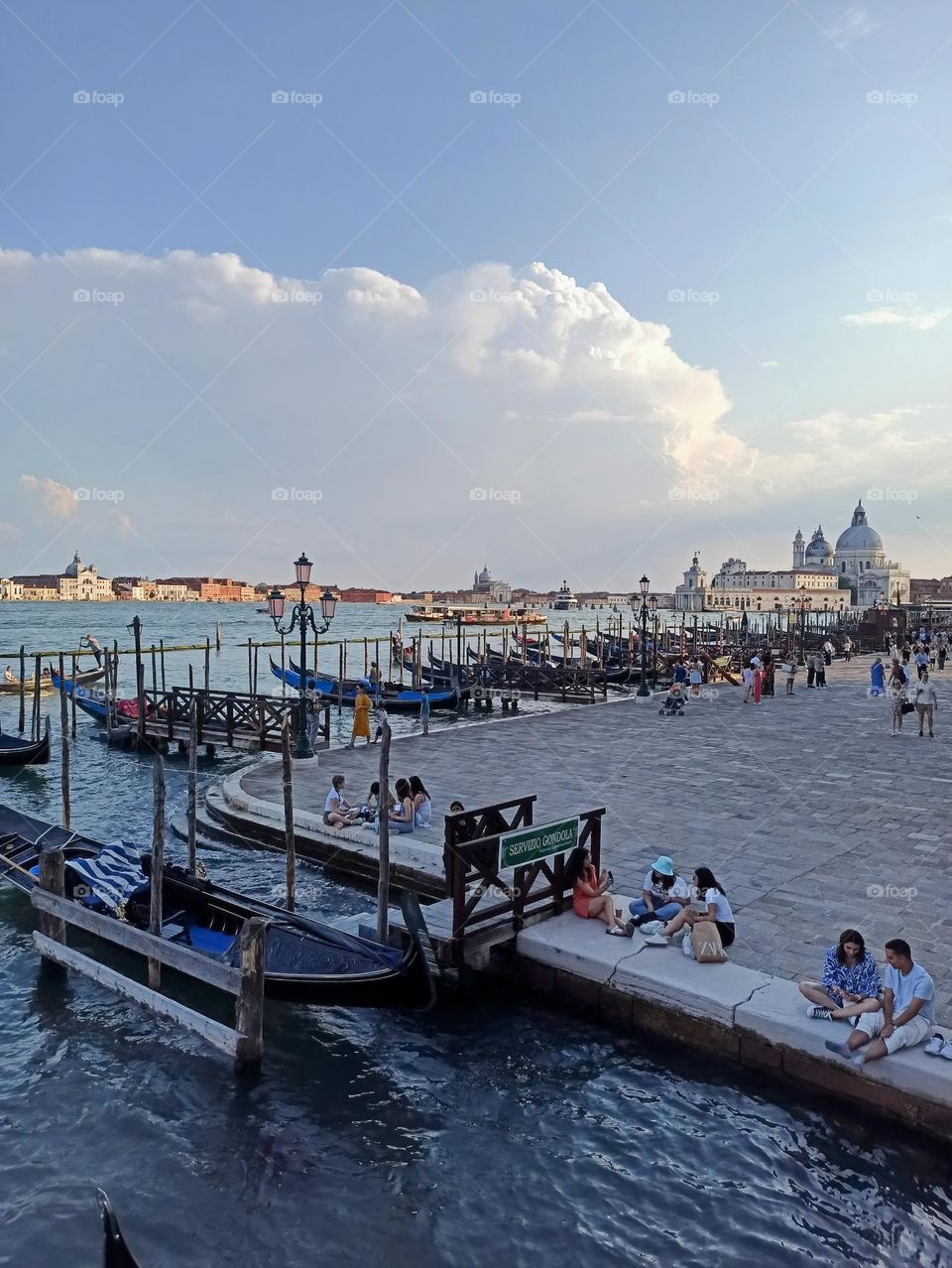 Venice, Gondolas, gondoliers, summer,