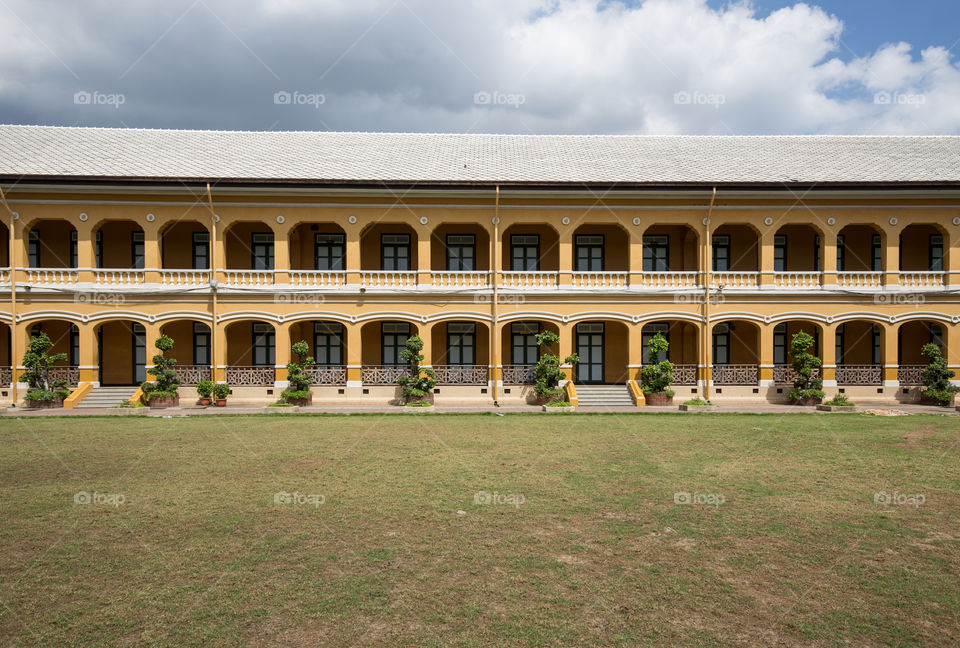 Long building in Thailand 