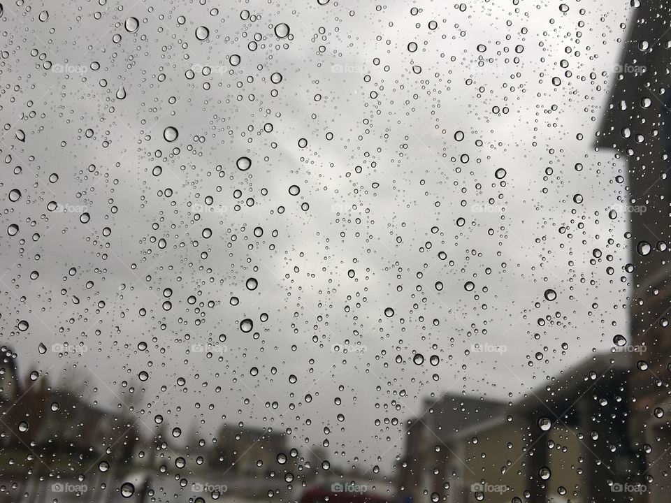 Rain is so fascinating so I always take pictures of rain droplets on the windows in my car or house! So so so relaxing! 