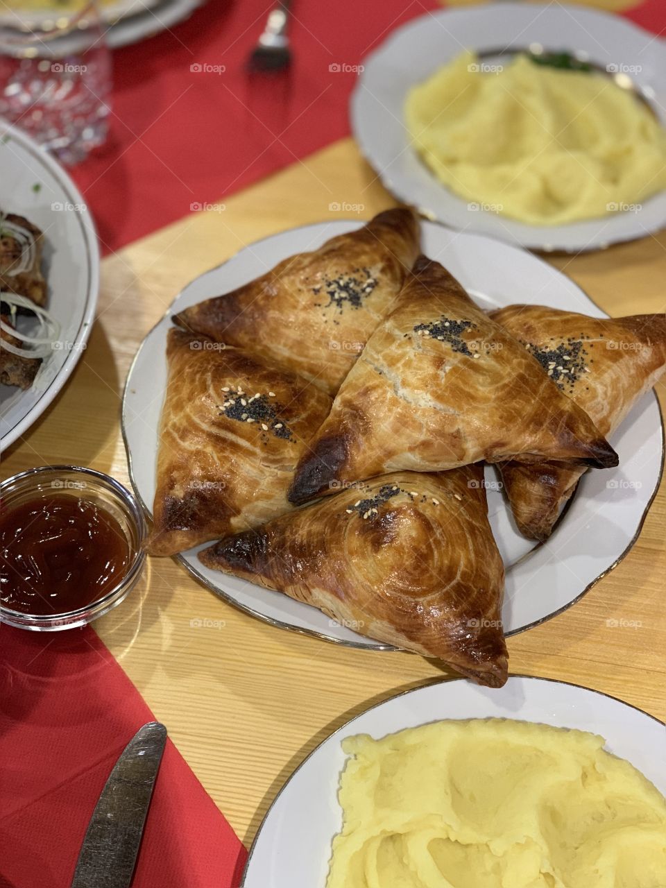 echpochmak. meat pies.