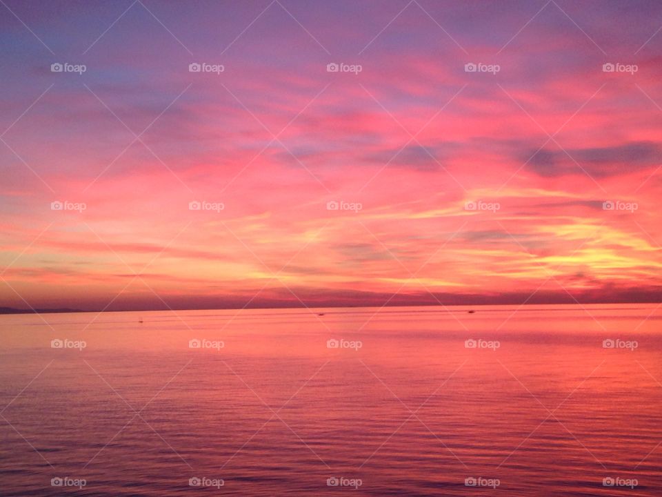 Incredibile sunset in Trieste 