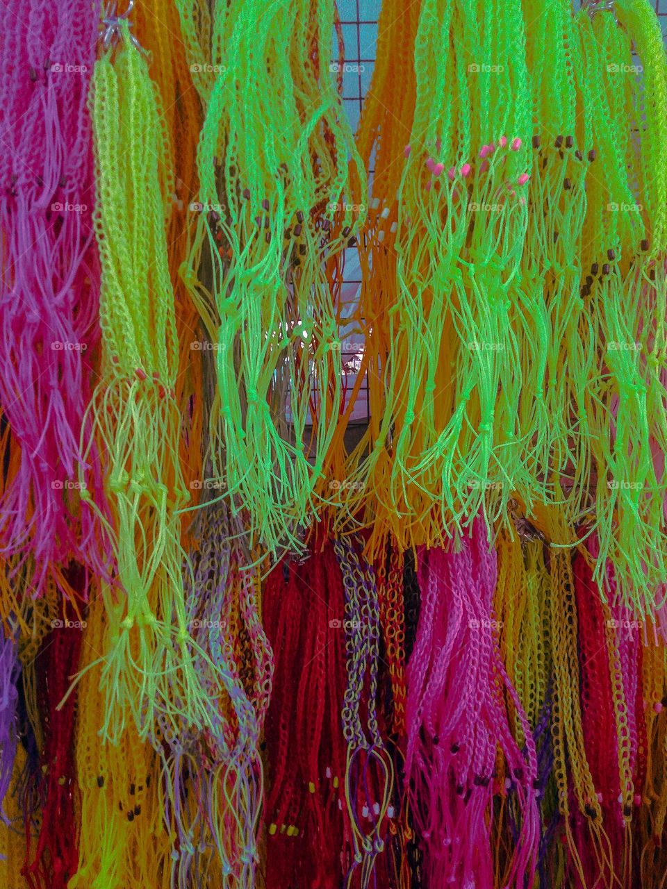 Designed plastic yarn