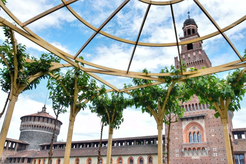 Sforza Castel in Milan, Italy