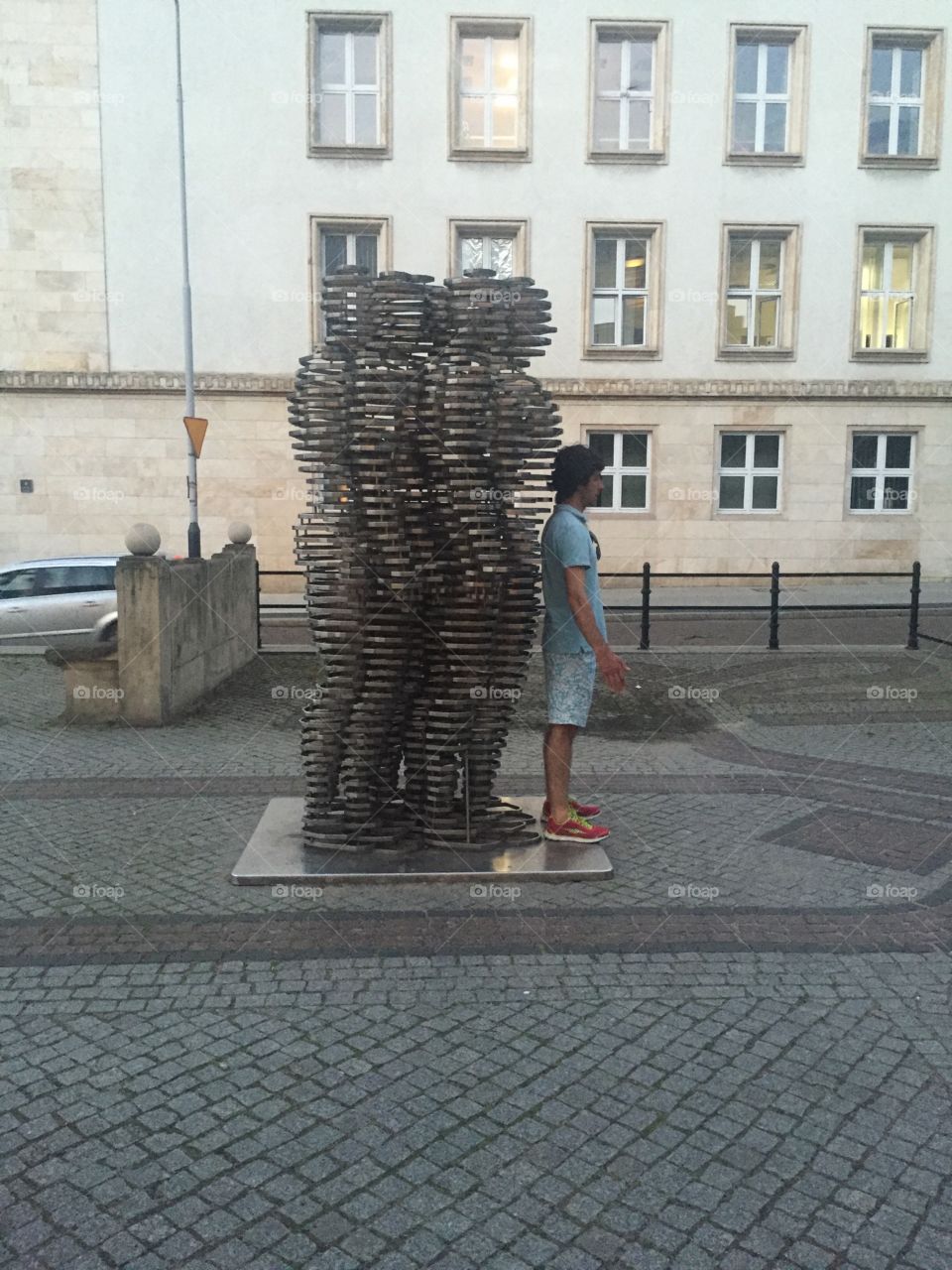 Modern sculpture in Poznan