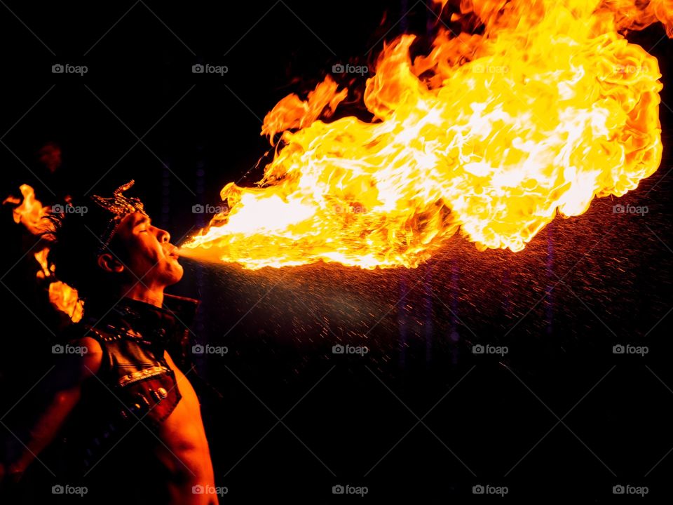 Fire-Breathing Man