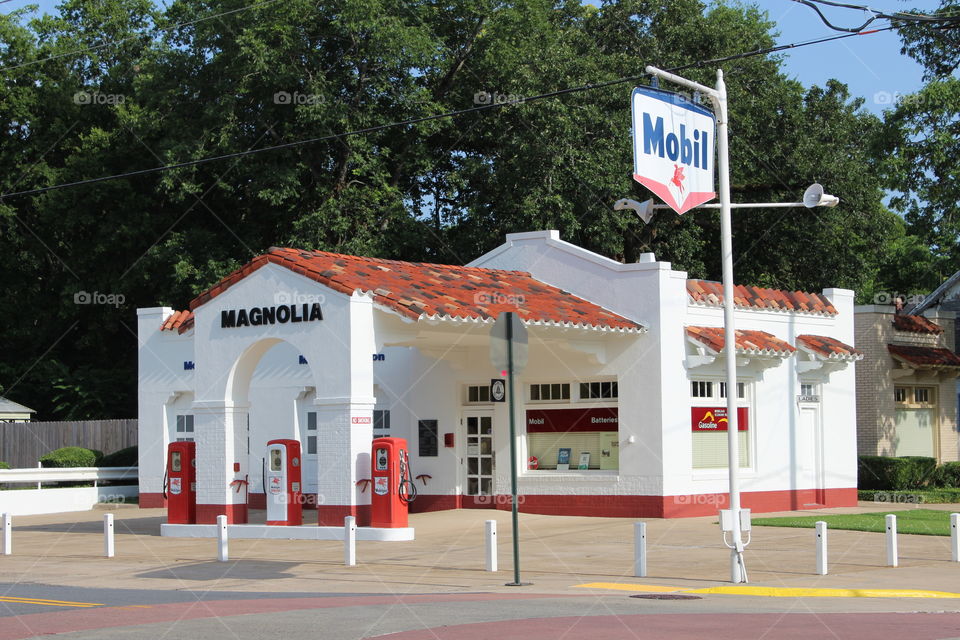 Mobil Gas Station 