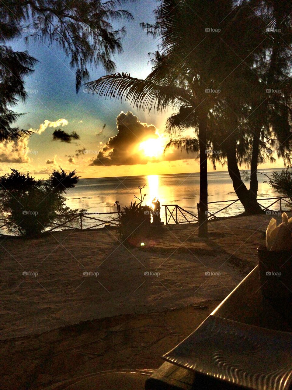 Perfect sunset in Zanzibar