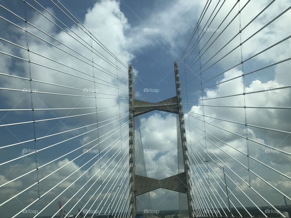 Bridge and clouds 