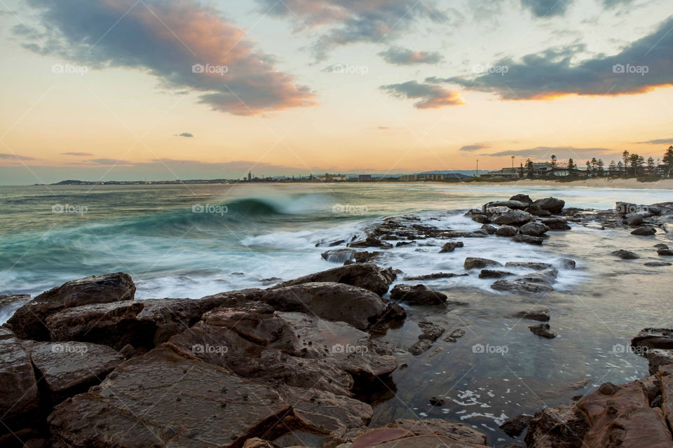 Wollongong Beach and Cliff, Australia