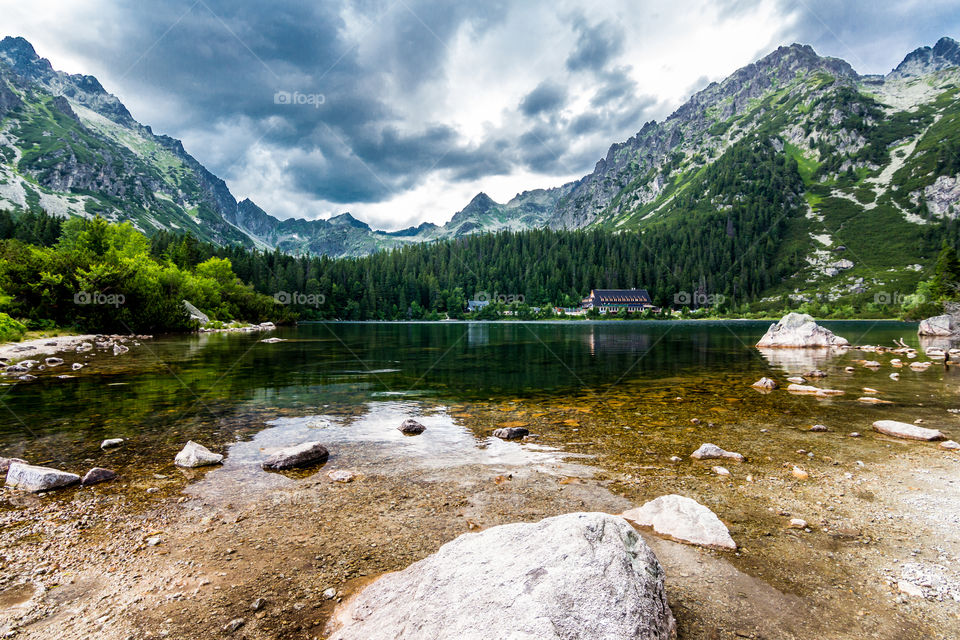 Popradske Tarn reflection