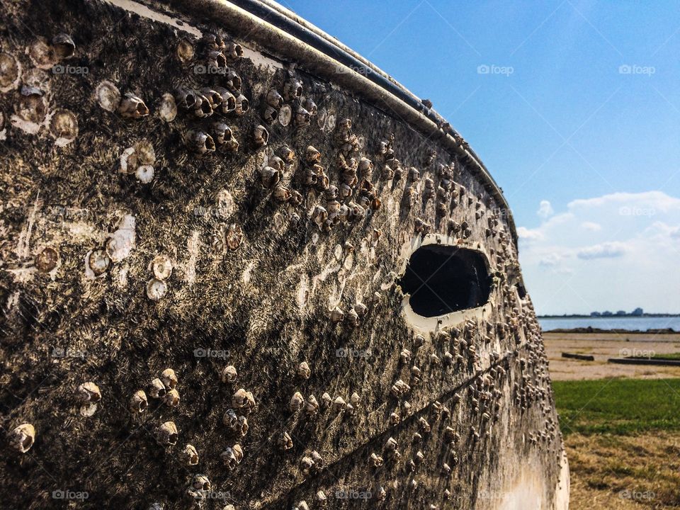 After Katrina boats along the coast in NOLA were grounded. This one day for many years on land. 