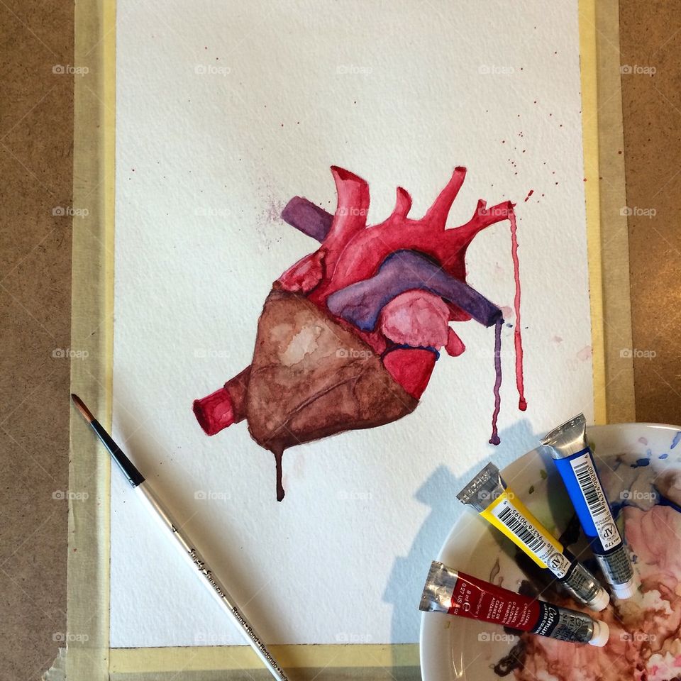 Chocolate covered heart