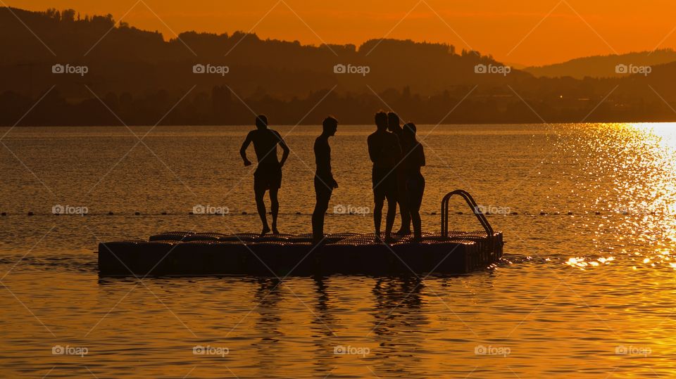 Sunset At Lake Sempach