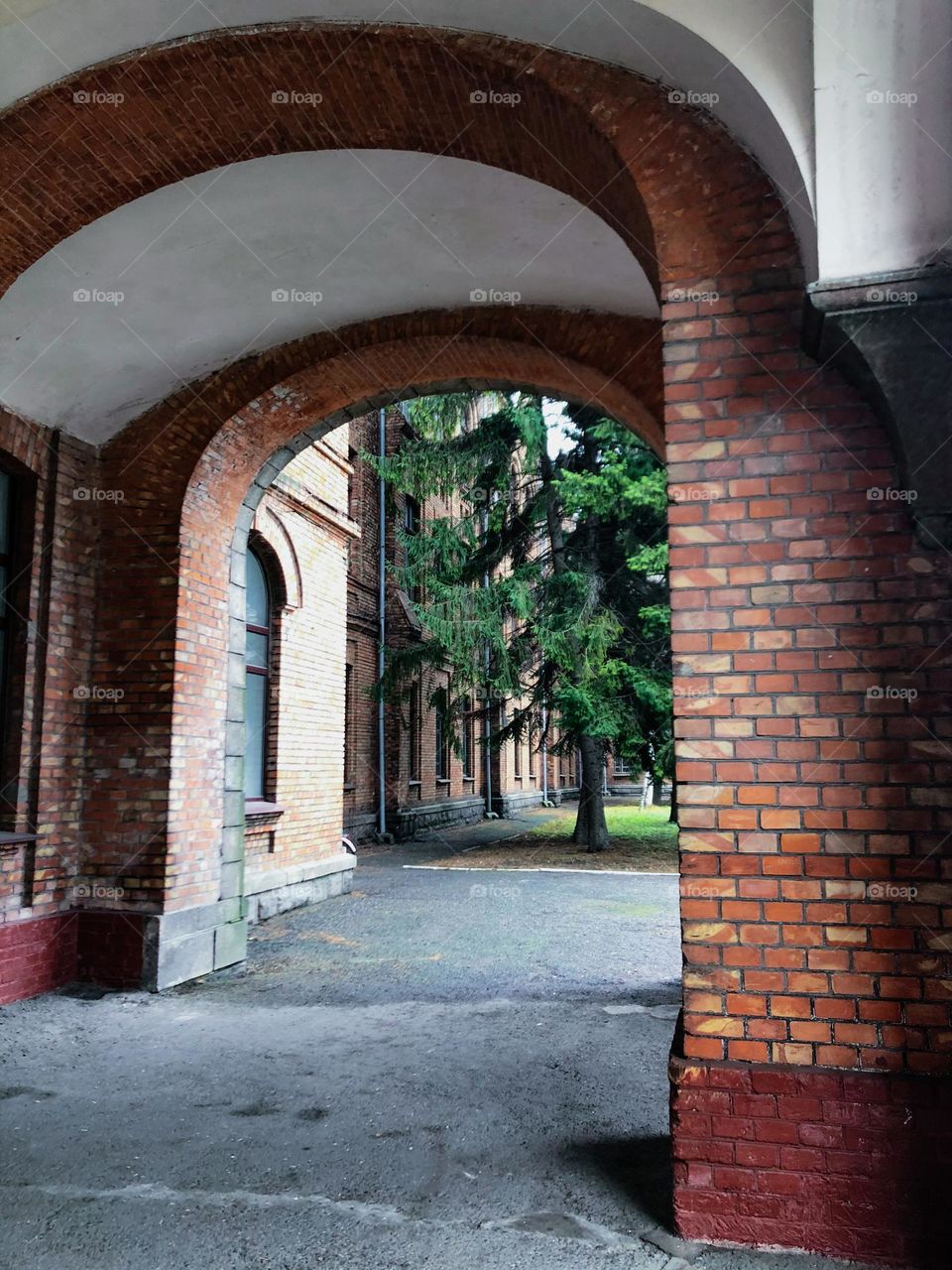 Arch of the old building 