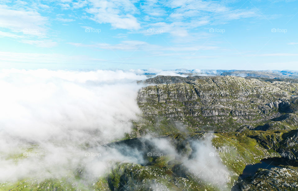 Fog over the mountain