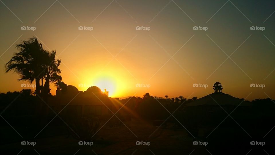 sunset in Egypt