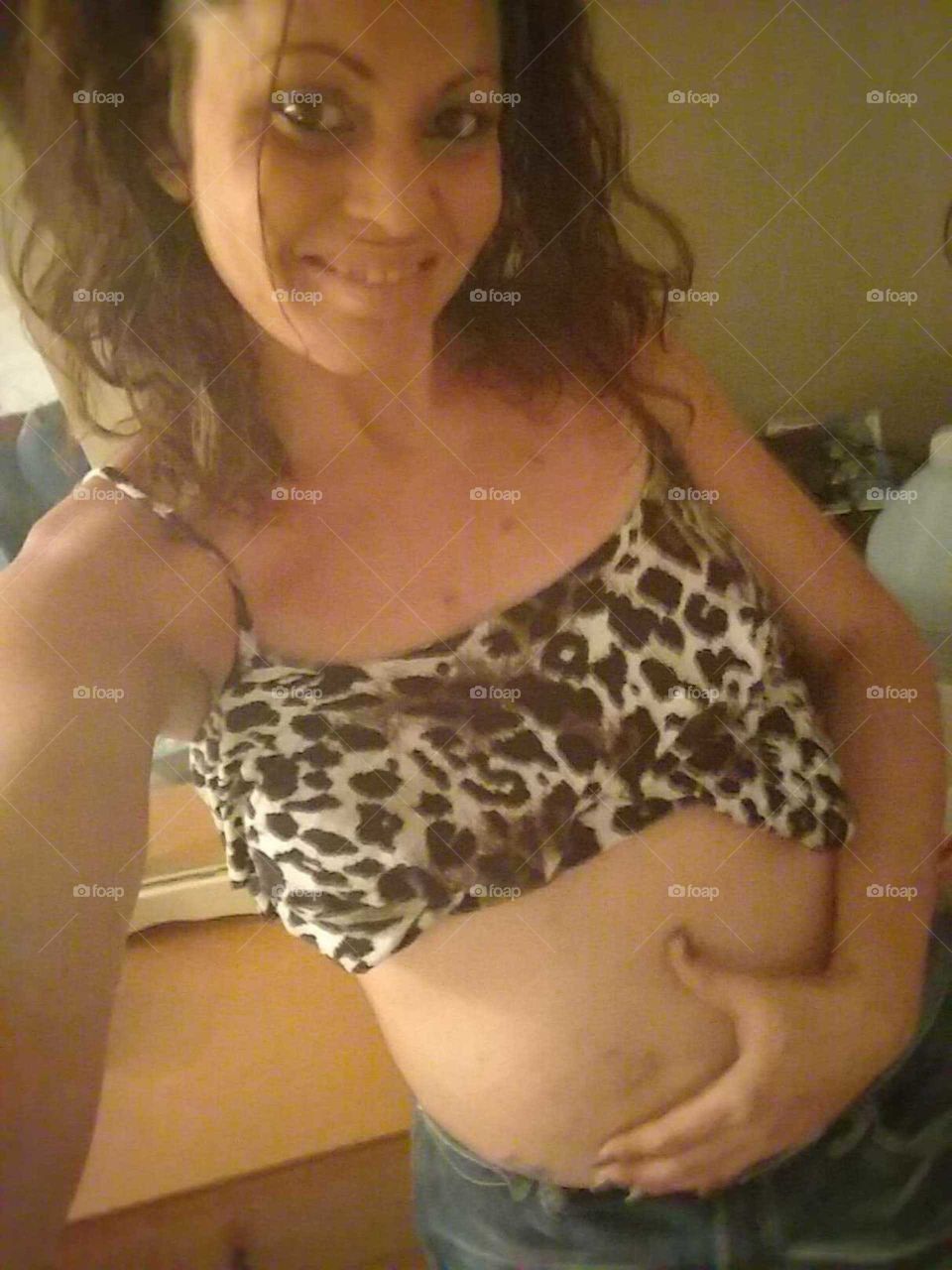 7 mo. pregnant with baby damien