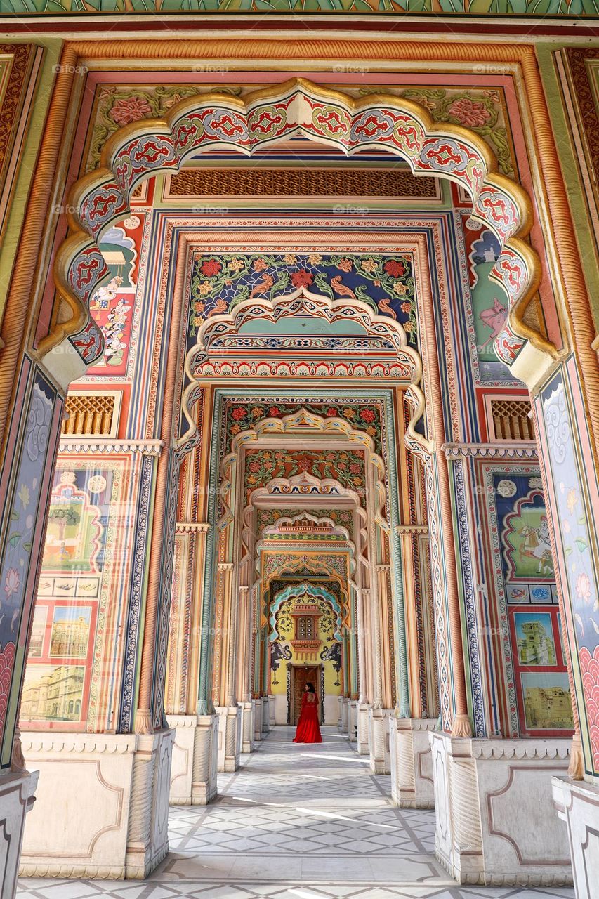 Patrika Gate in Jaipur, Rajasthan, India