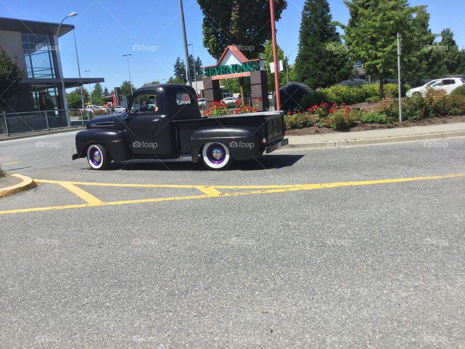 Classic Truck on the Road for a Ride