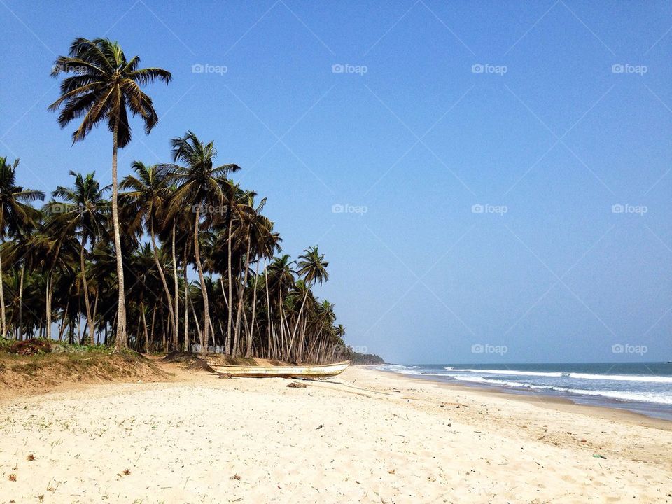 Beautiful deserted beach