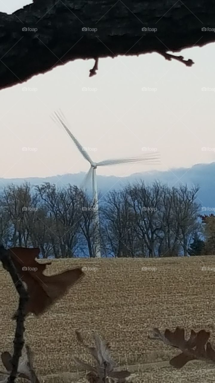 windmill in motion. Hunting