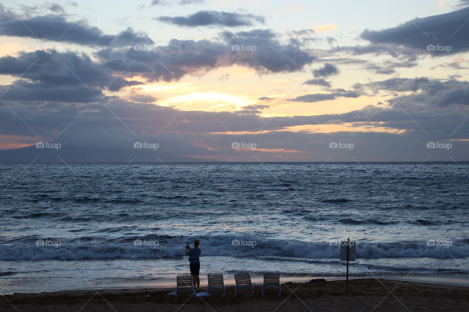 Person by the Seaside
