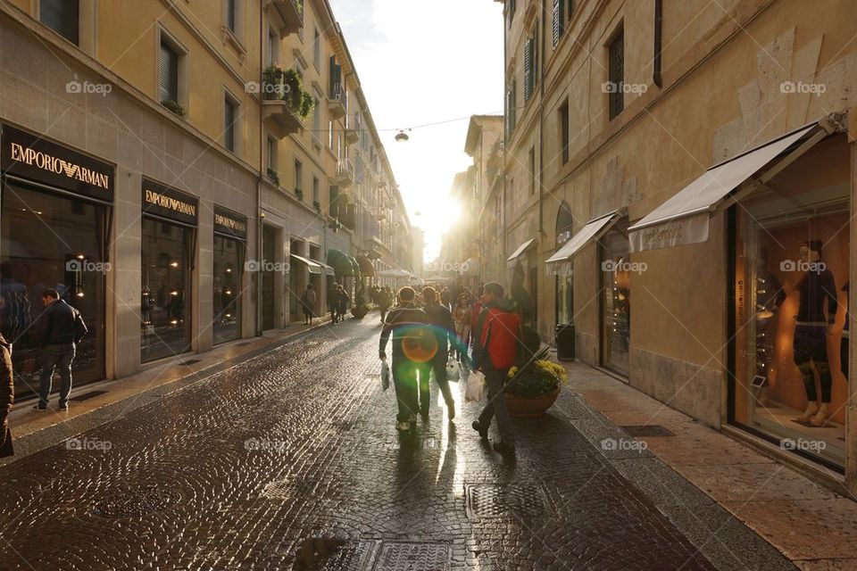 Street of Verona @ Sunset