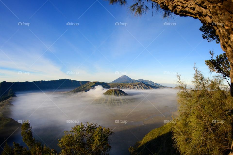 Mount Bromo, is an active volcano and part of the Tengger massif, in East Java, Indonesia.