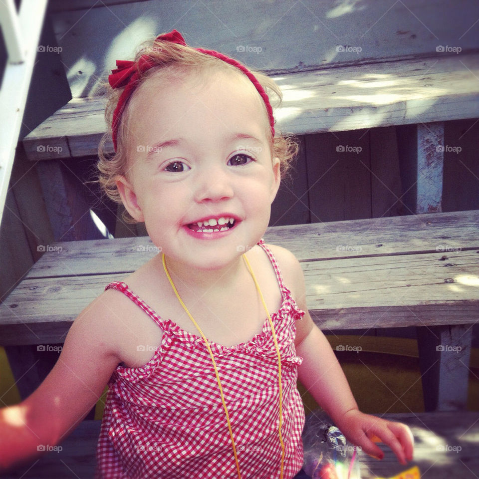 happy red smile steps by comstock