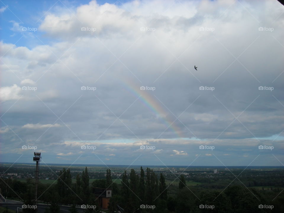 Sky, Landscape, Rainbow, No Person, Daylight