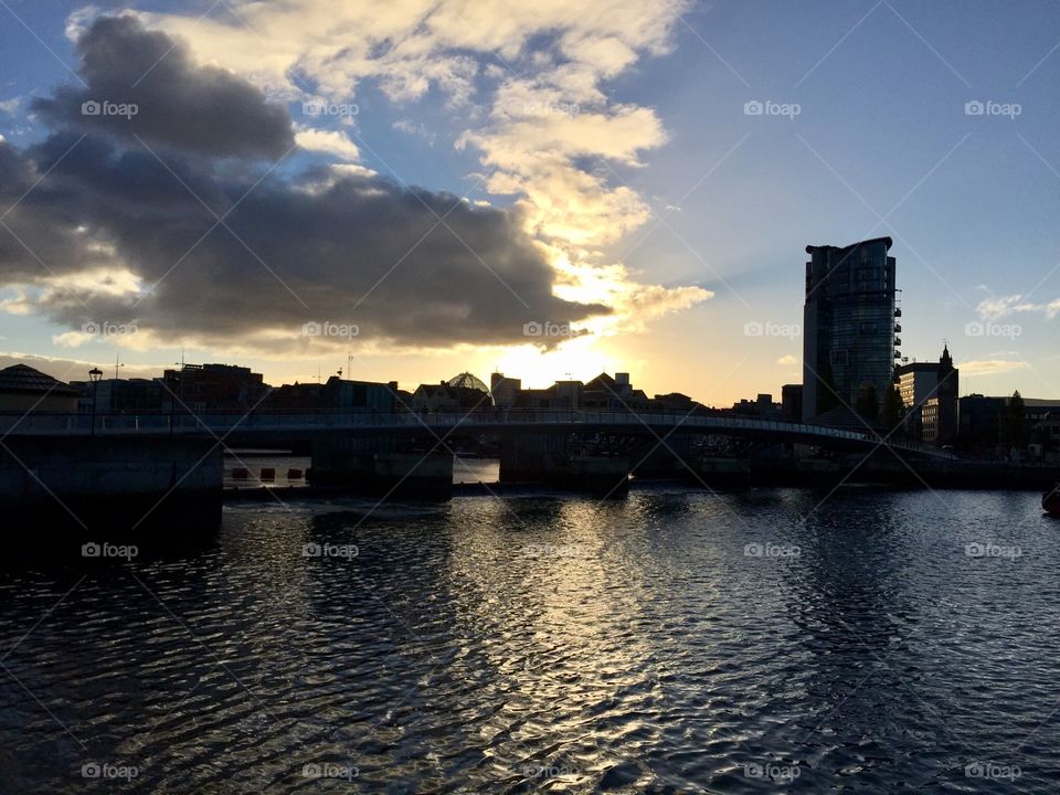 Sunset in Belfast, Northern Ireland