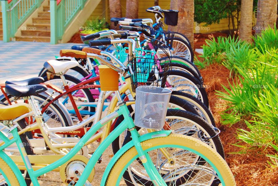 Colorful bicycles