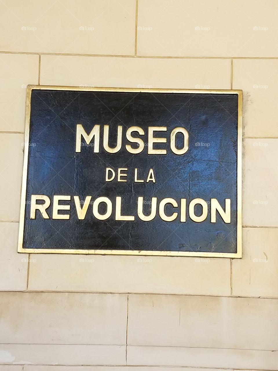Cuban museum sign