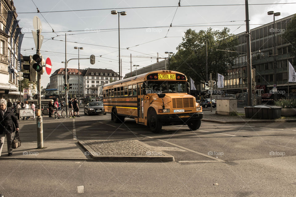school bus in Munich