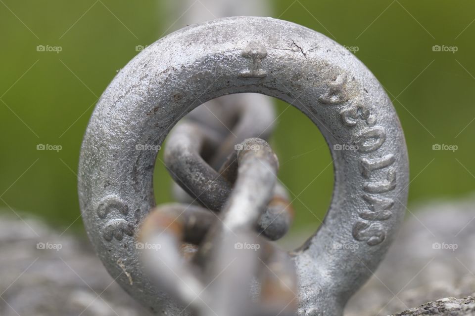 Links Of  Chain Close Up